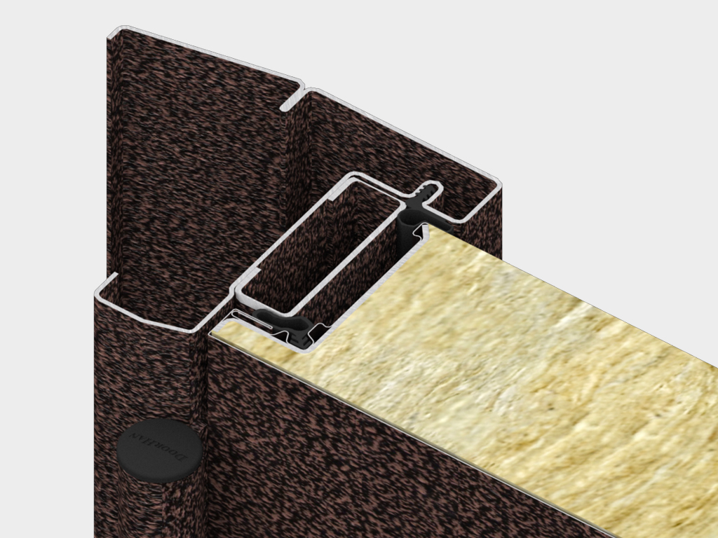 Ichki ochilishli eshik korpusi, evakuatsiya talab etiladigan yoki eshikni ichkariga ochish zarur bo'lgan joylarga o'rnatiladi.